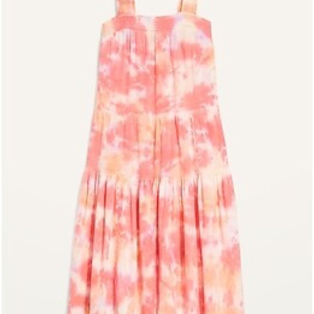 Women’s Tie-Dye Dress - Pink and Orange